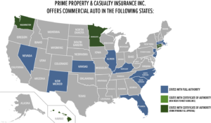 PPCI Commercial Auto Insurance Map