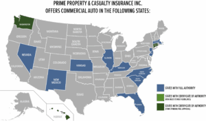 PPCI Commercial Auto Insurance Map